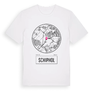 Schiphol t-shirt – ekologisk bomull t-shirt från Pinshirt