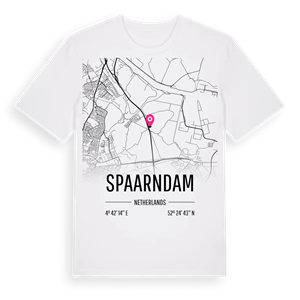 Spaarndam karta t-shirt – ekologisk bomull t-shirt från Pinshirt