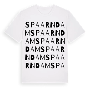 Spaarndam ordlek t-shirt – ekologisk bomull t-shirt från Pinshirt