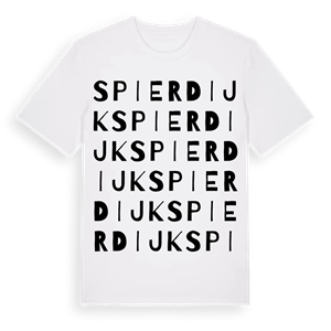 Spierdijk ordlek t-shirt – ekologisk bomull t-shirt från Pinshirt