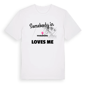 Någon i Vogelenzang älskar mig t-shirt – ekologisk bomull t-shirt från Pinshirt