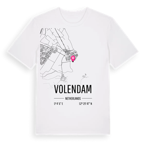 Volendam karta t-shirt – ekologisk bomull t-shirt från Pinshirt