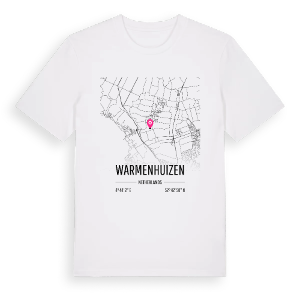 Warmenhuizen karta t-shirt – ekologisk bomull t-shirt från Pinshirt