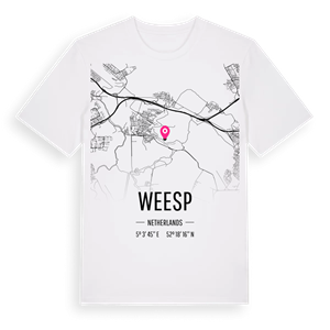 Weesp karta t-shirt – ekologisk bomull t-shirt från Pinshirt