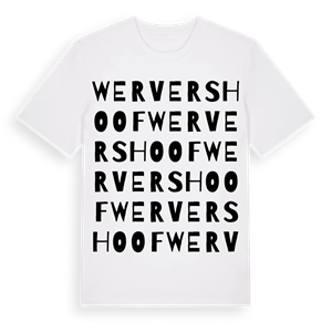 Wervershoof ordlek t-shirt – ekologisk bomull t-shirt från Pinshirt
