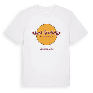 West-Graftdijk cirkel t-shirt – ekologisk bomull t-shirt från Pinshirt