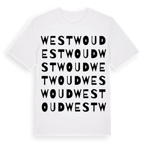 Westwoud ordlek t-shirt – ekologisk bomull t-shirt från Pinshirt