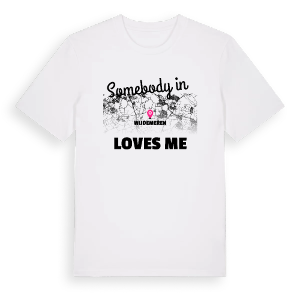 Någon i Wijdemeren älskar mig t-shirt – ekologisk bomull t-shirt från Pinshirt