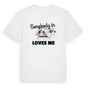 Någon i Zaanstad älskar mig t-shirt – ekologisk bomull t-shirt från Pinshirt