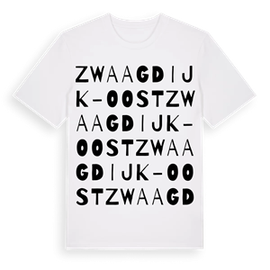 Zwaagdijk-Oost ordlek t-shirt – ekologisk bomull t-shirt från Pinshirt
