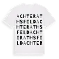 Achterathsfeld ordlek t-shirt