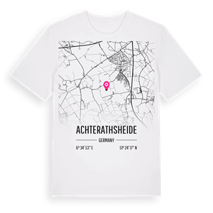 Achterathsheide karta t-shirt – ekologisk bomull t-shirt från Pinshirt