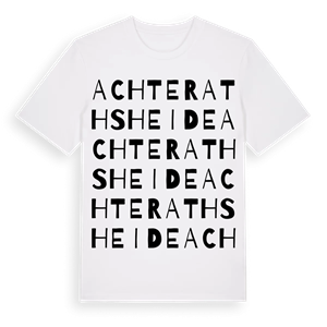 Achterathsheide ordlek t-shirt – ekologisk bomull t-shirt från Pinshirt
