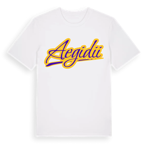 Aegidii baseball t-shirt – ekologisk bomull t-shirt från Pinshirt
