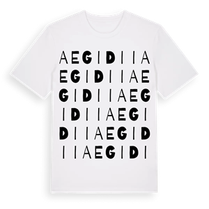 Aegidii ordlek t-shirt – ekologisk bomull t-shirt från Pinshirt