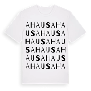 Ahaus ordlek t-shirt – ekologisk bomull t-shirt från Pinshirt