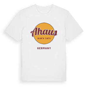 Ahaus cirkel t-shirt – ekologisk bomull t-shirt från Pinshirt