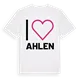 Jag älskar Ahlen t-shirt stort tryck