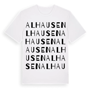 Alhausen ordlek t-shirt – ekologisk bomull t-shirt från Pinshirt