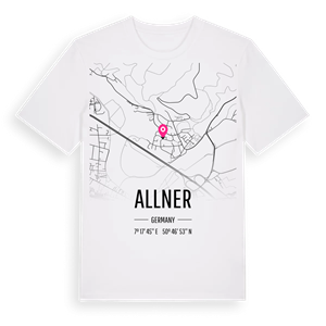 Allner karta t-shirt – ekologisk bomull t-shirt från Pinshirt