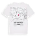Alt-Rentfort karta t-shirt