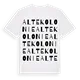 Alte Kolonie ordlek t-shirt