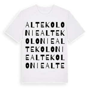 Alte Kolonie ordlek t-shirt – ekologisk bomull t-shirt från Pinshirt