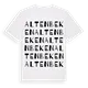 Altenbeken ordlek t-shirt