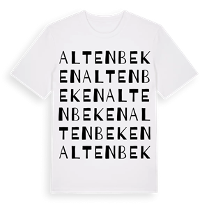 Altenbeken ordlek t-shirt – ekologisk bomull t-shirt från Pinshirt