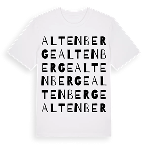 Altenberge ordlek t-shirt – ekologisk bomull t-shirt från Pinshirt