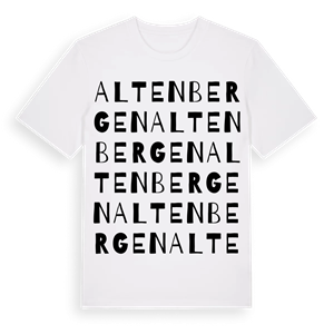Altenbergen ordlek t-shirt – ekologisk bomull t-shirt från Pinshirt