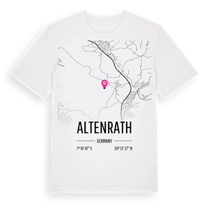 Altenrath karta t-shirt – ekologisk bomull t-shirt från Pinshirt