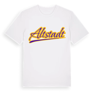 Altstadt baseball t-shirt – ekologisk bomull t-shirt från Pinshirt