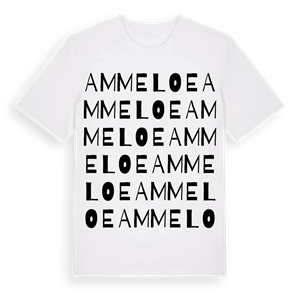 Ammeloe ordlek t-shirt – ekologisk bomull t-shirt från Pinshirt