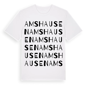 Amshausen ordlek t-shirt – ekologisk bomull t-shirt från Pinshirt