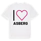 Jag älskar Asberg t-shirt stort tryck