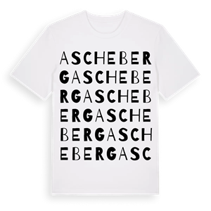Ascheberg ordlek t-shirt – ekologisk bomull t-shirt från Pinshirt