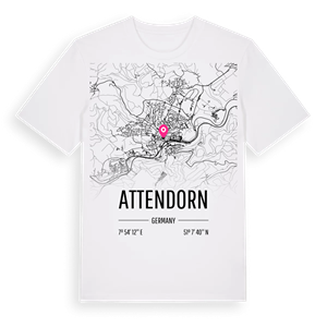 Attendorn karta t-shirt – ekologisk bomull t-shirt från Pinshirt