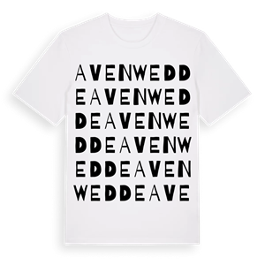 Avenwedde ordlek t-shirt – ekologisk bomull t-shirt från Pinshirt