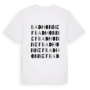 Bad Honnef ordlek t-shirt – ekologisk bomull t-shirt från Pinshirt