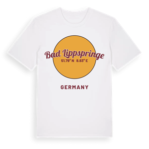 Bad Lippspringe cirkel t-shirt – ekologisk bomull t-shirt från Pinshirt