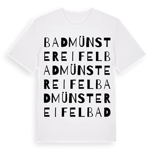 Bad Münstereifel ordlek t-shirt – ekologisk bomull t-shirt från Pinshirt