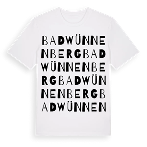 Bad Wünnenberg ordlek t-shirt – ekologisk bomull t-shirt från Pinshirt