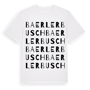 Baerler Busch ordlek t-shirt – ekologisk bomull t-shirt från Pinshirt
