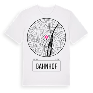 Bahnhof t-shirt – ekologisk bomull t-shirt från Pinshirt