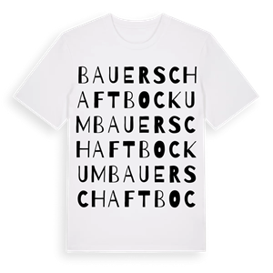 Bauerschaft Bockum ordlek t-shirt – ekologisk bomull t-shirt från Pinshirt