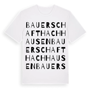 Bauerschaft Hachhausen ordlek t-shirt – ekologisk bomull t-shirt från Pinshirt
