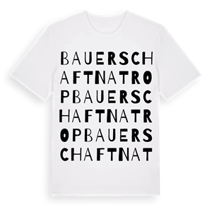 Bauerschaft Natrop ordlek t-shirt – ekologisk bomull t-shirt från Pinshirt