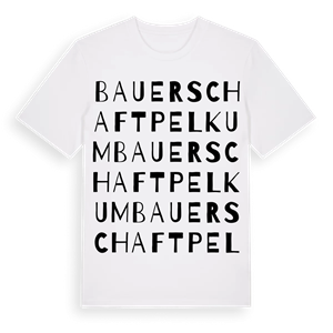 Bauerschaft Pelkum ordlek t-shirt – ekologisk bomull t-shirt från Pinshirt
