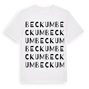 Beckum ordlek t-shirt – ekologisk bomull t-shirt från Pinshirt